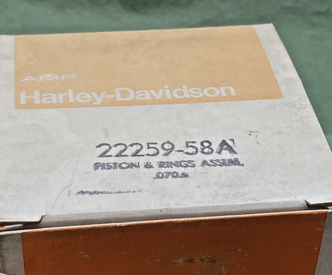 NEW GENUINE HARLEY DAVIDSON 22259-58A PISTON WITH RINGS AND PIN