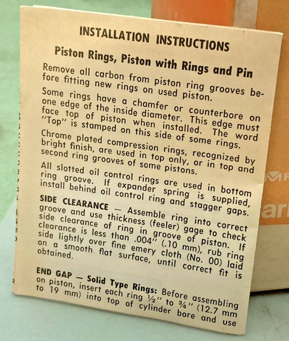 NEW GENUINE HARLEY DAVIDSON 22258-58A PISTON WITH PIN INCOMPLETE KIT
