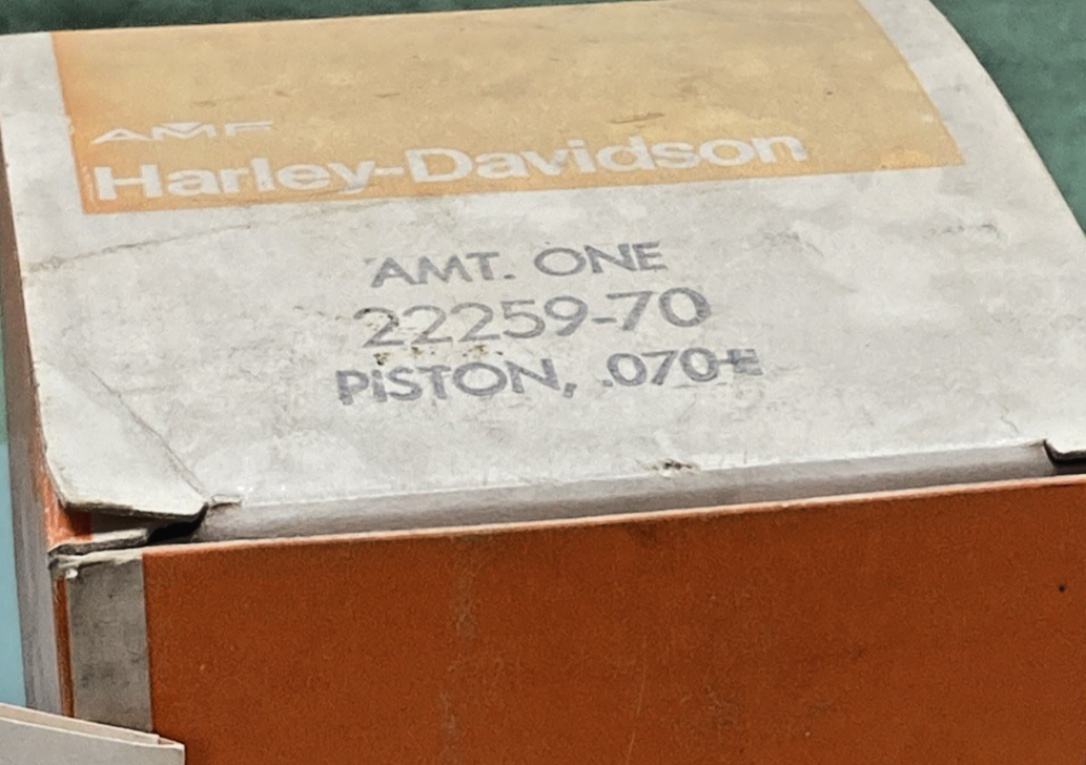 NEW GENUINE HARLEY DAVIDSON 22259-70 PISTON WITH PIN INCOMPLETE KIT