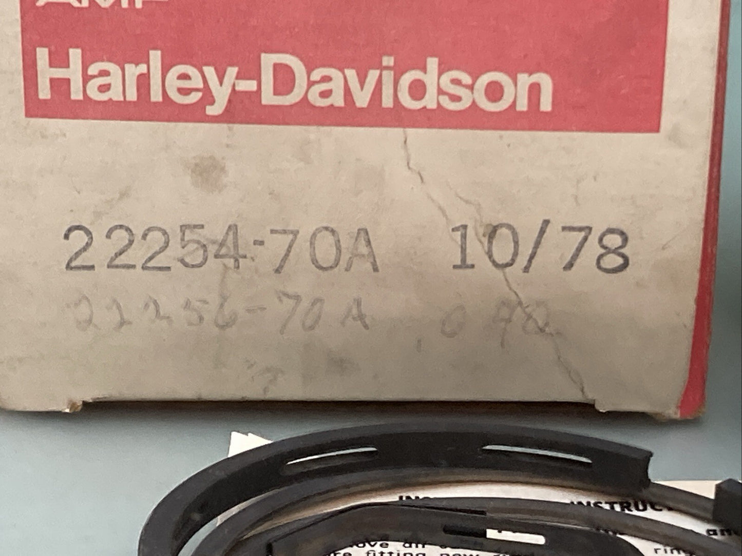 NEW GENUINE HARLEY DAVIDSON 22254-70A Piston, pin & rings 22270-58