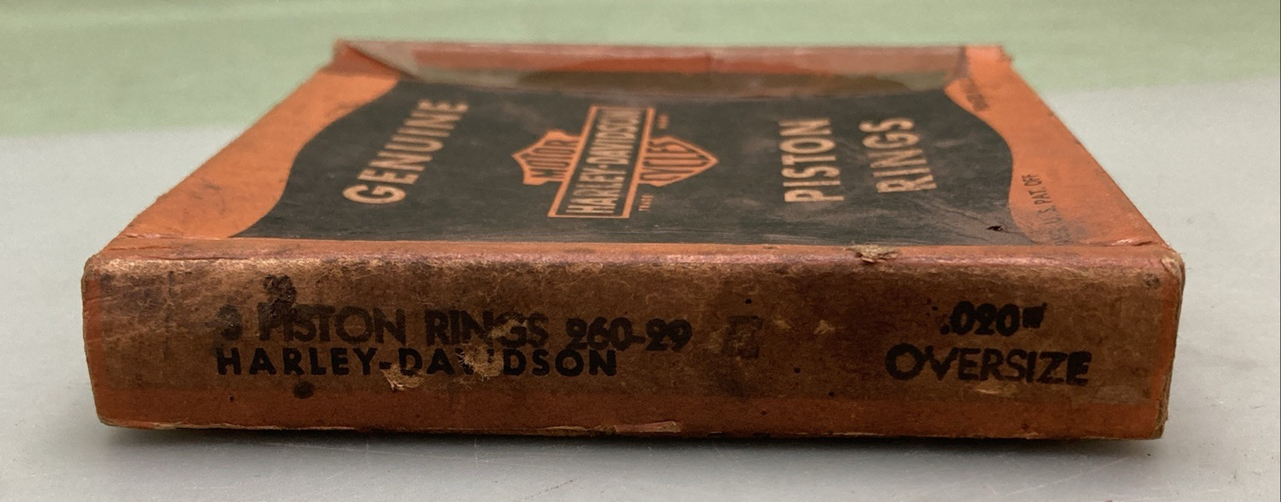 NEW GENUINE HARLEY-DAVIDSON 260-29 Piston compression ring, 1/8" wide Standard