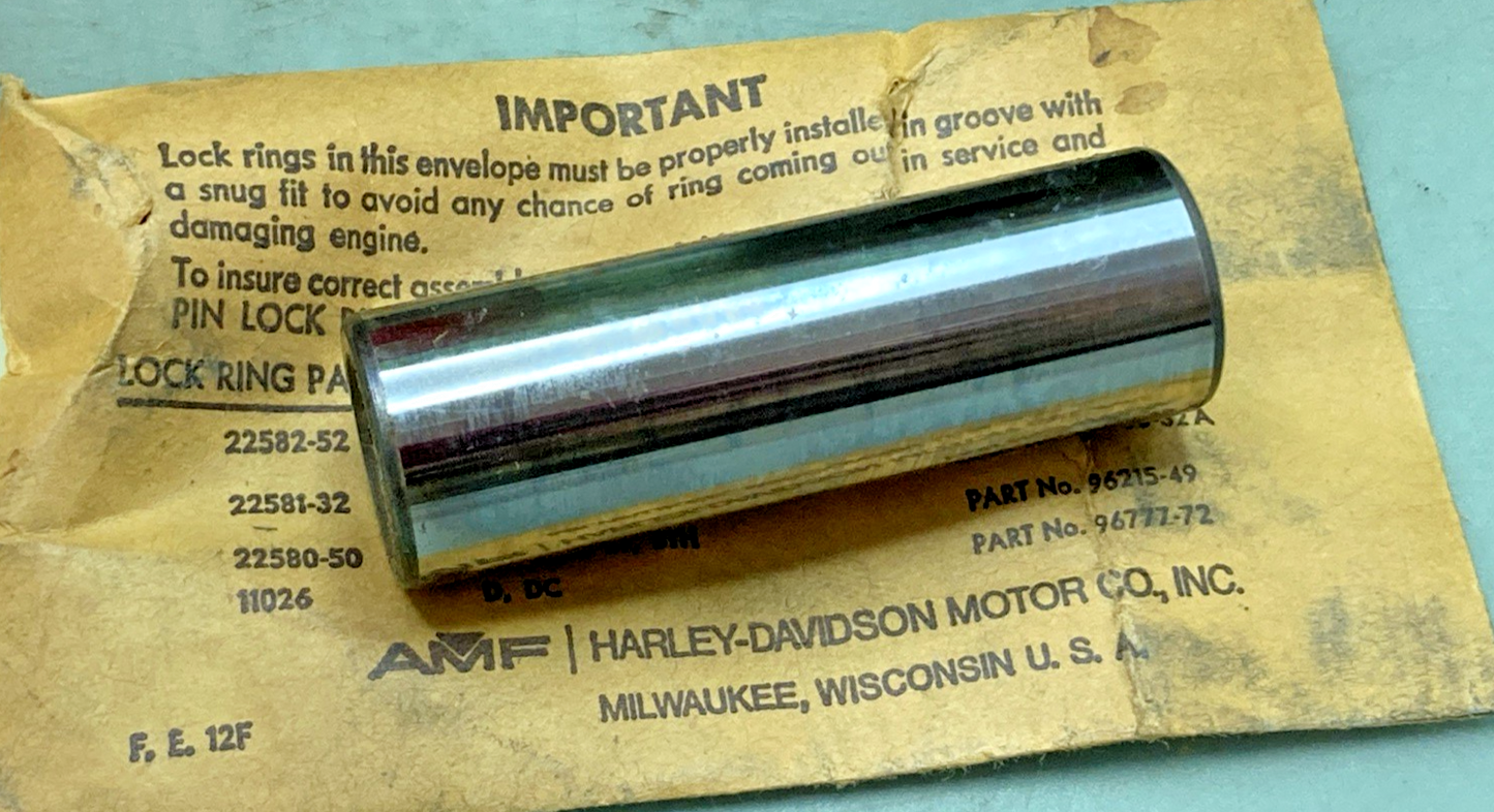 NEW GENUINE HARLEY DAVIDSON 22255-70 PISTON WITH PIN NO CIRCLIPS INCOMPLETE KIT