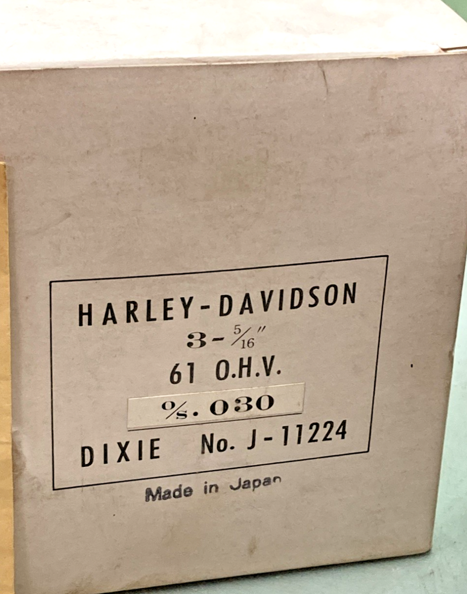 NEW GENUINE DIXIE J-11224 PISTON WITH RINGS AND PIN FOR HARLEY DAVIDSON