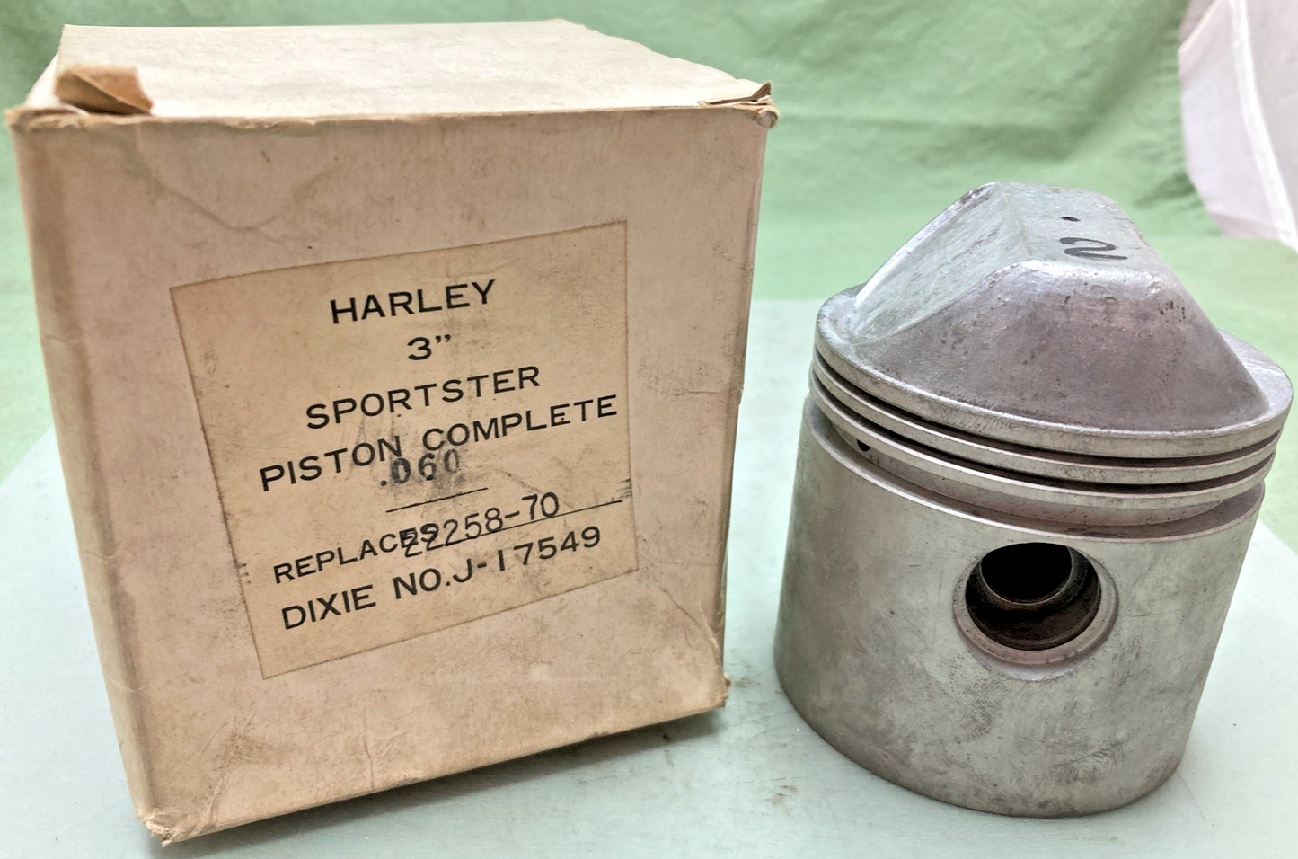 NEW GENUINE DIXIE J-17549 PISTON WITH PIN FOR HARLEY DAVIDSON