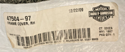 NEW GENUINE HARLEY DAVIDSON 49207-04 RIGHT FRAME COVER