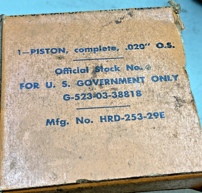 NEW GENUINE HARLEY DAVIDSON 253-29E PISTON