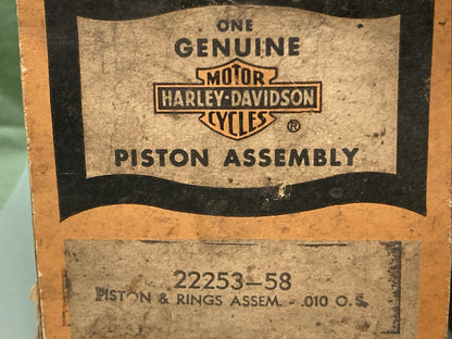 NEW GENUINE HARLEY DAVIDSON 22253-58 010 PISTON & RING KIT 22270-58
