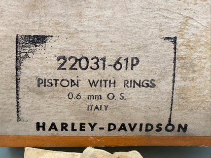 NEW GENUINE HARLEY DAVIDSON 22031-61P 0.6 PISTON & RING KIT 1900