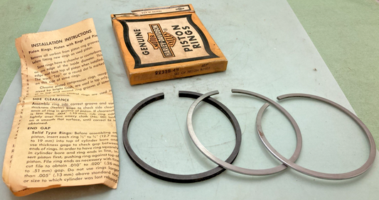 NEW GENUINE HARLEY DAVIDSON 22358-48 PISTON RING SET