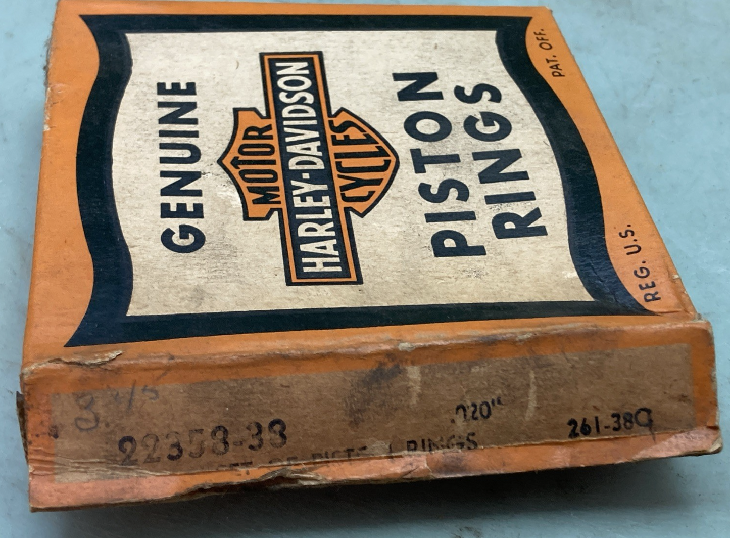 NEW GENUINE HARLEY DAVIDSON 22358-38 PISTON RING SET