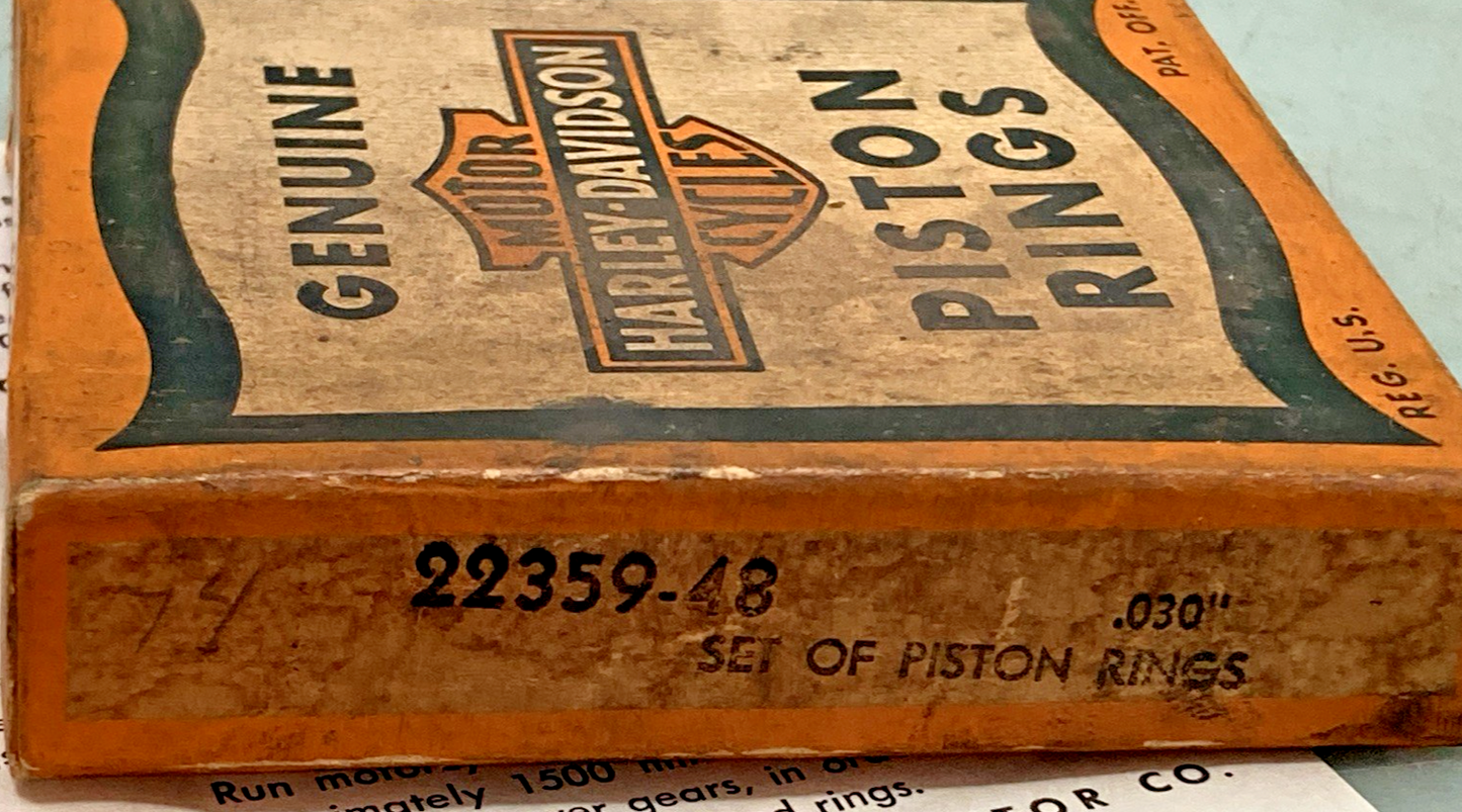 NEW GENUINE HARLEY DAVIDSON 22359-48 PISTON RING SET