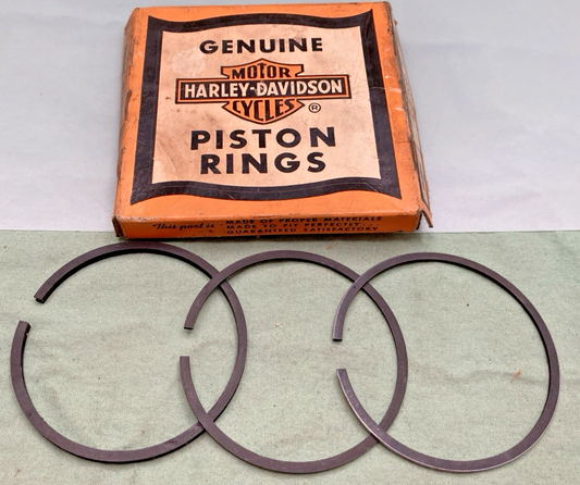NEW GENUINE HARLEY DAVIDSON 22326-61 PISTON RINGS .02 O/S SPRINT 1961-7 C/H