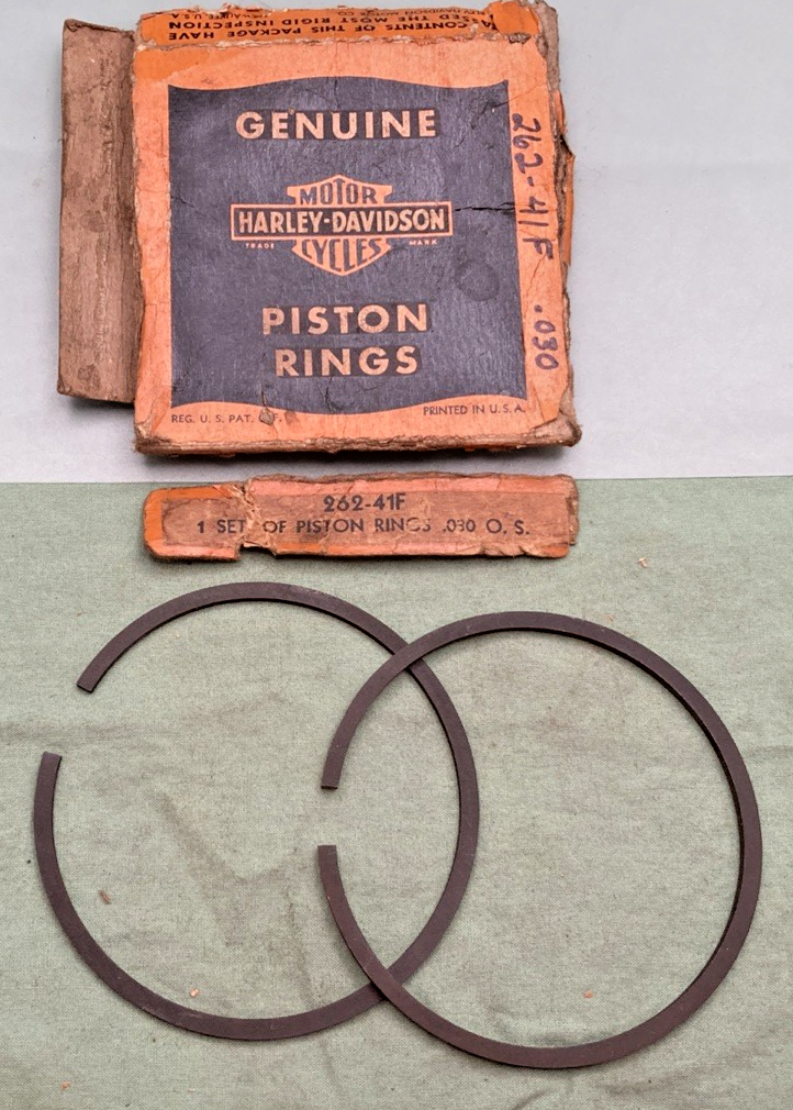 NEW GENUINE HARLEY DAVIDSON 262-41F PISTON RINGS .030 O/S