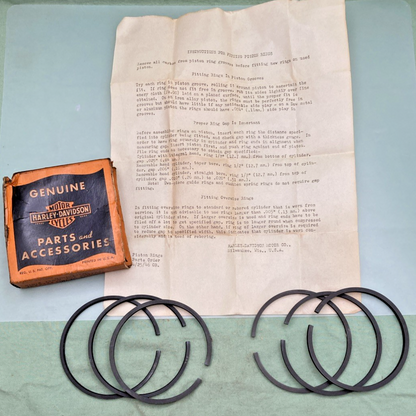 NEW GENUINE HARLEY DAVIDSON 22194-42 PISTON RINGS .040 O/S