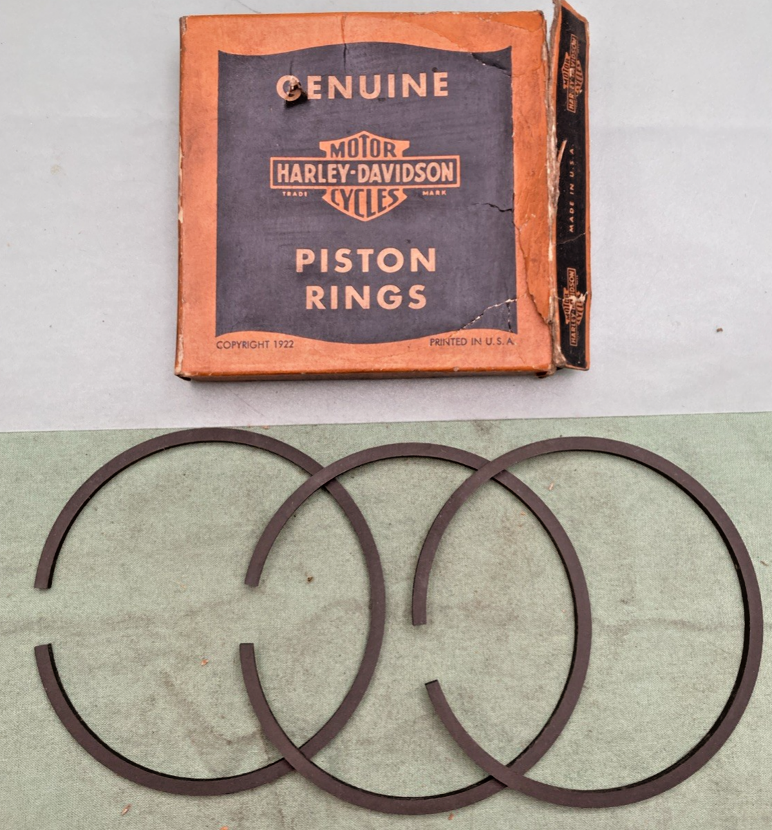 NEW GENUINE HARLEY DAVIDSON 266-37S PISTON RINGS .040" O/S