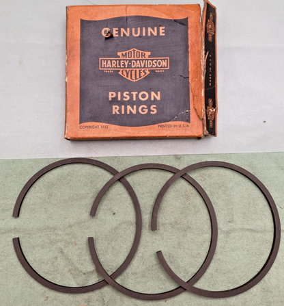 NEW GENUINE HARLEY DAVIDSON 266-37S PISTON RINGS .040" O/S