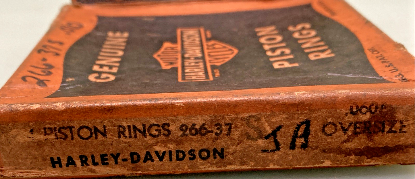 NEW GENUINE HARLEY DAVIDSON 266-37S PISTON RINGS .060" O/S