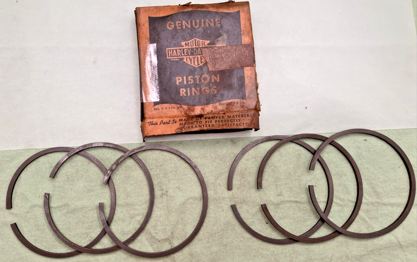 NEW GENUINE HARLEY DAVIDSON 262-37C PISTON RINGS .005" O/S