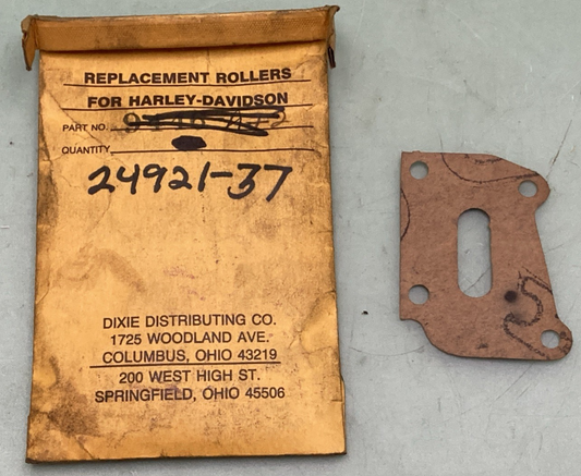 QTY 2 NEW GENUINE DIXIE 24921-37 GASKET FOR HARLEY-DAVIDSON