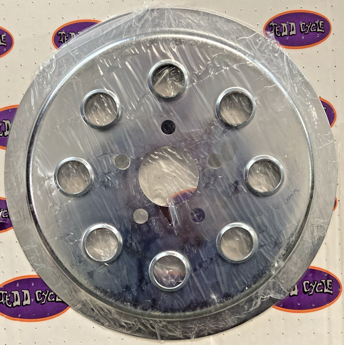 NEW GENUINE TEDD CYCLE FOR V-TWIN 42-0765 CHROME OUTER PULLEY COVER 40317-94