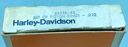 NEW GENUINE HARLEY DAVIDSON 22338-53 PISTON RING SET