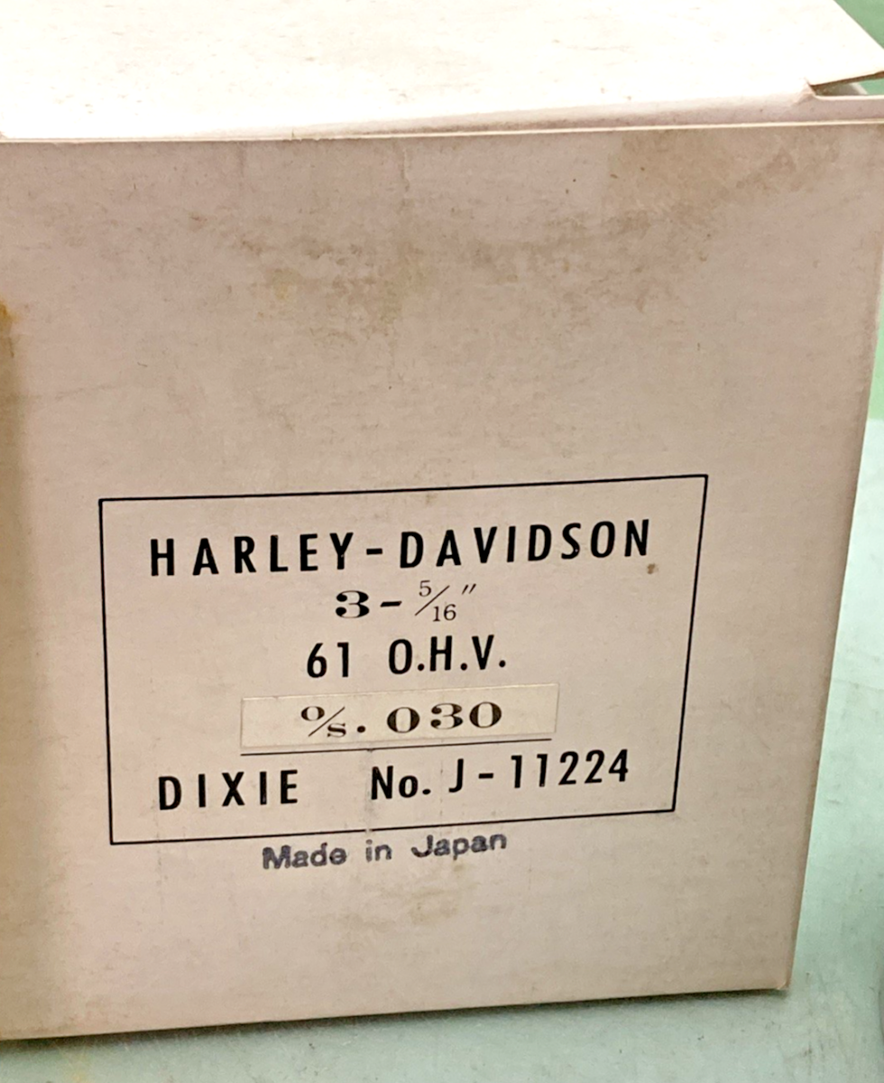 NEW GENUINE DIXIE J-11224 PISTON KIT WITH CIRCLIPS FOR HARLEY DAVIDSON