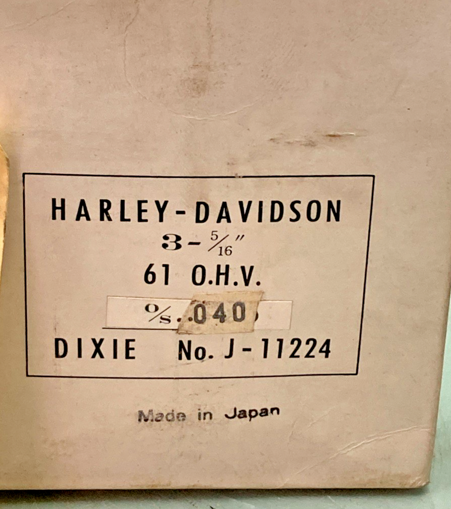 NEW GENUINE DIXIE J-11224 PISTON KIT WITHOUT CIRCLIPS FITS HARLEY DAVIDSON