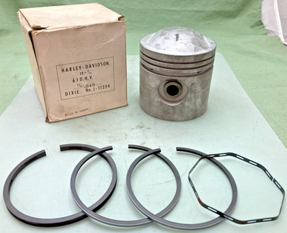 NEW GENUINE DIXIE J-11224 PISTON KIT NO INSTRUCTIONS NO CIRCLIPS FOR HARLEY