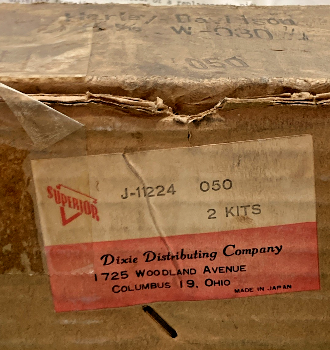 NEW GENUINE DIXIE SUPERIOR 11224 PISTON KIT FOR HARLEY DAVIDSON INCOMPLETE KIT