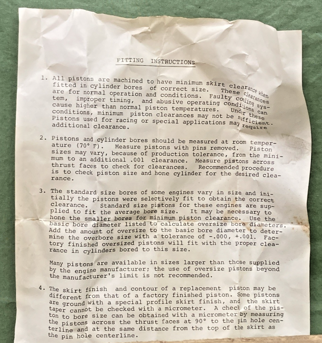 NEW GENUINE DIXIE SUPERIOR 11224 PISTON KIT FOR HARLEY DAVIDSON INCOMPLETE KIT