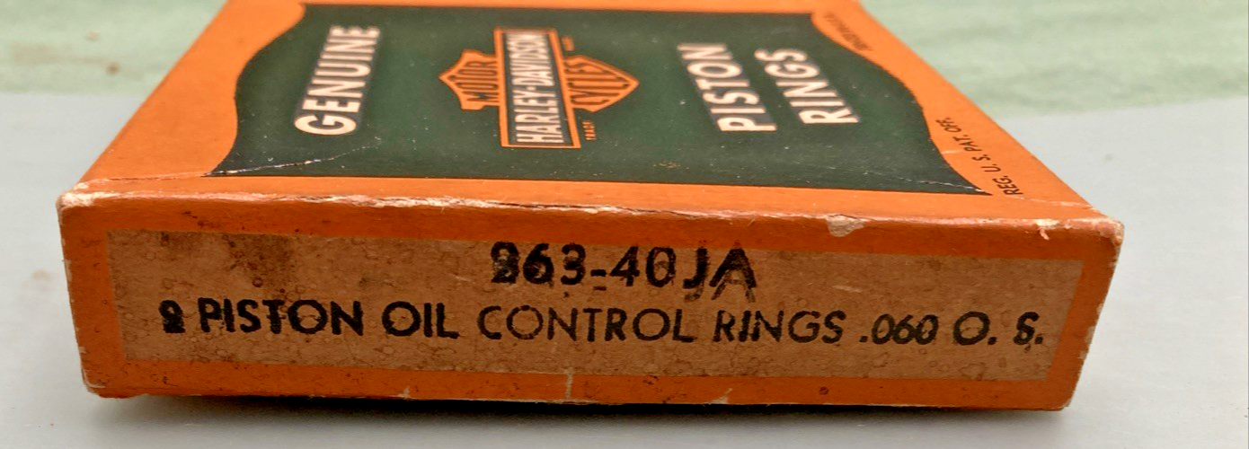 NEW GENUINE HARLEY DAVIDSON 263-40JA PISTON OIL CONTROL RINGS .060 O/S