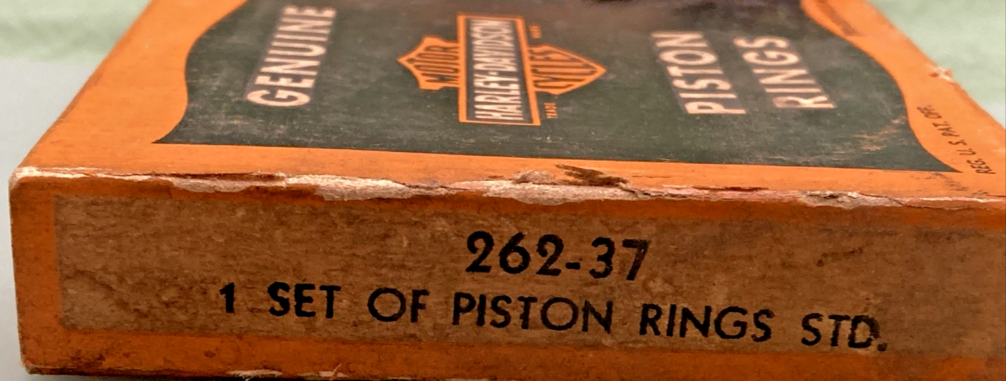 NEW GENUINE HARLEY DAVIDSON 262-37 PISTON RINGS STD