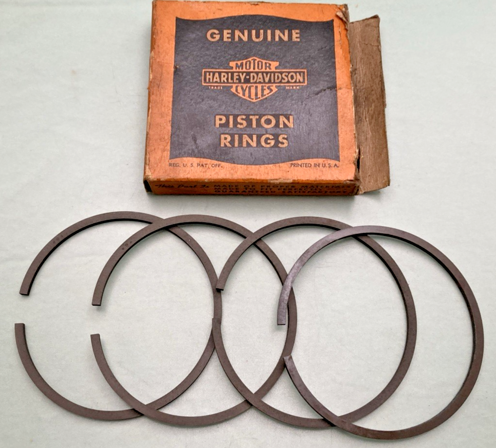 NEW GENUINE HARLEY DAVIDSON 262-37 PISTON RINGS STD (ONLY 4 RING)