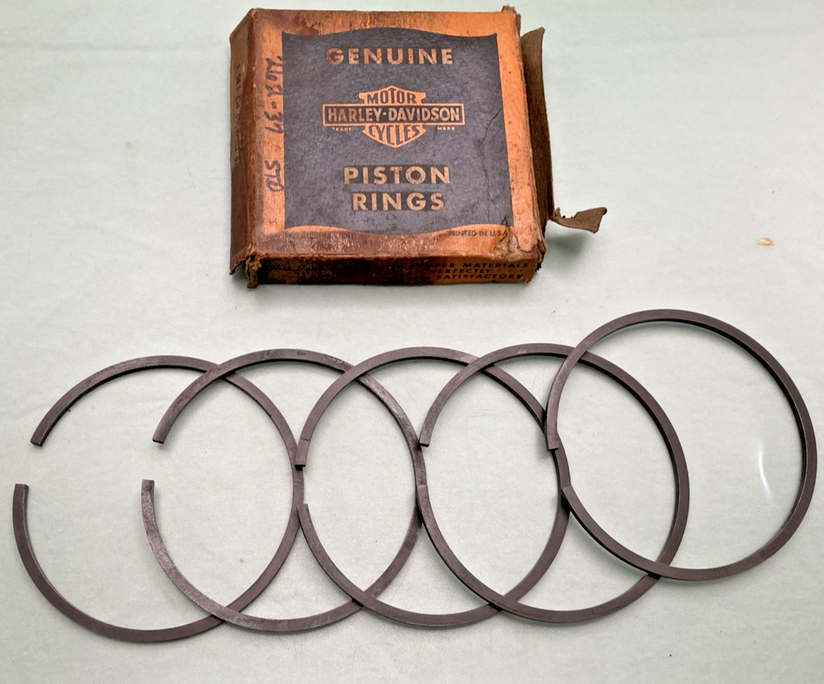 NEW GENUINE HARLEY DAVIDSON 262-37 PISTON RINGS STD (ONLY 5 RING)