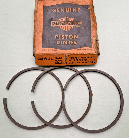 NEW GENUINE HARLEY DAVIDSON 262-37 PISTON RINGS STD (ONLY 3 RING)