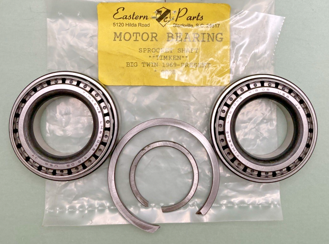 NEW GENUINE EASTERN PARTS 9028 MOTOR BEARING, SPROCKET SHAFT, BIG TWIN 69'- PRES