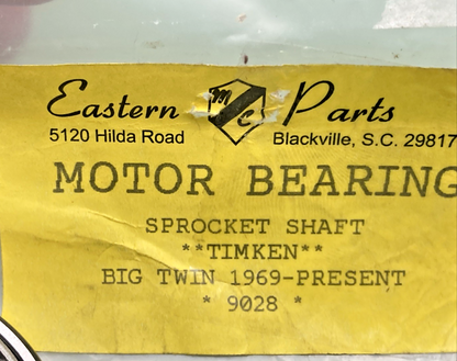 NEW GENUINE EASTERN PARTS 9028 MOTOR BEARING, SPROCKET SHAFT, BIG TWIN 69'- PRES