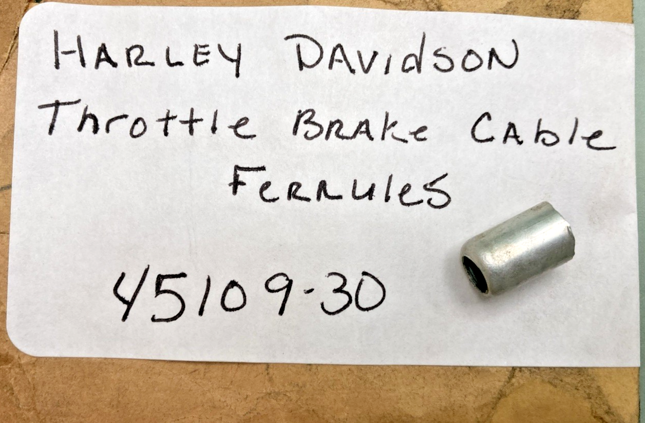 NEW REPLACES HARLEY DAVIDSON 45109-30 FERRULES, PANHEAD TIMER THROTTLE BRAKE CAB