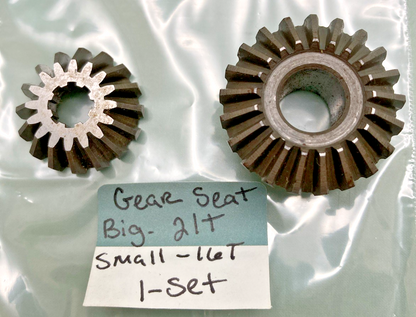 NEW GENUINE MERCURY 43-24468A1 PROPELLER GEAR SET, BIG GEAR 21T & SMALL GEAR 16T