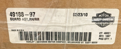 NEW GENUINE HARLEY DAVIDSON 49188-97 GUARD ASY, RH/RR