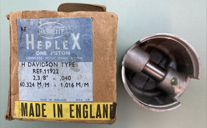 NEW GENUINE HEPOLITE 11922 Piston 2.3 / 8" +.020