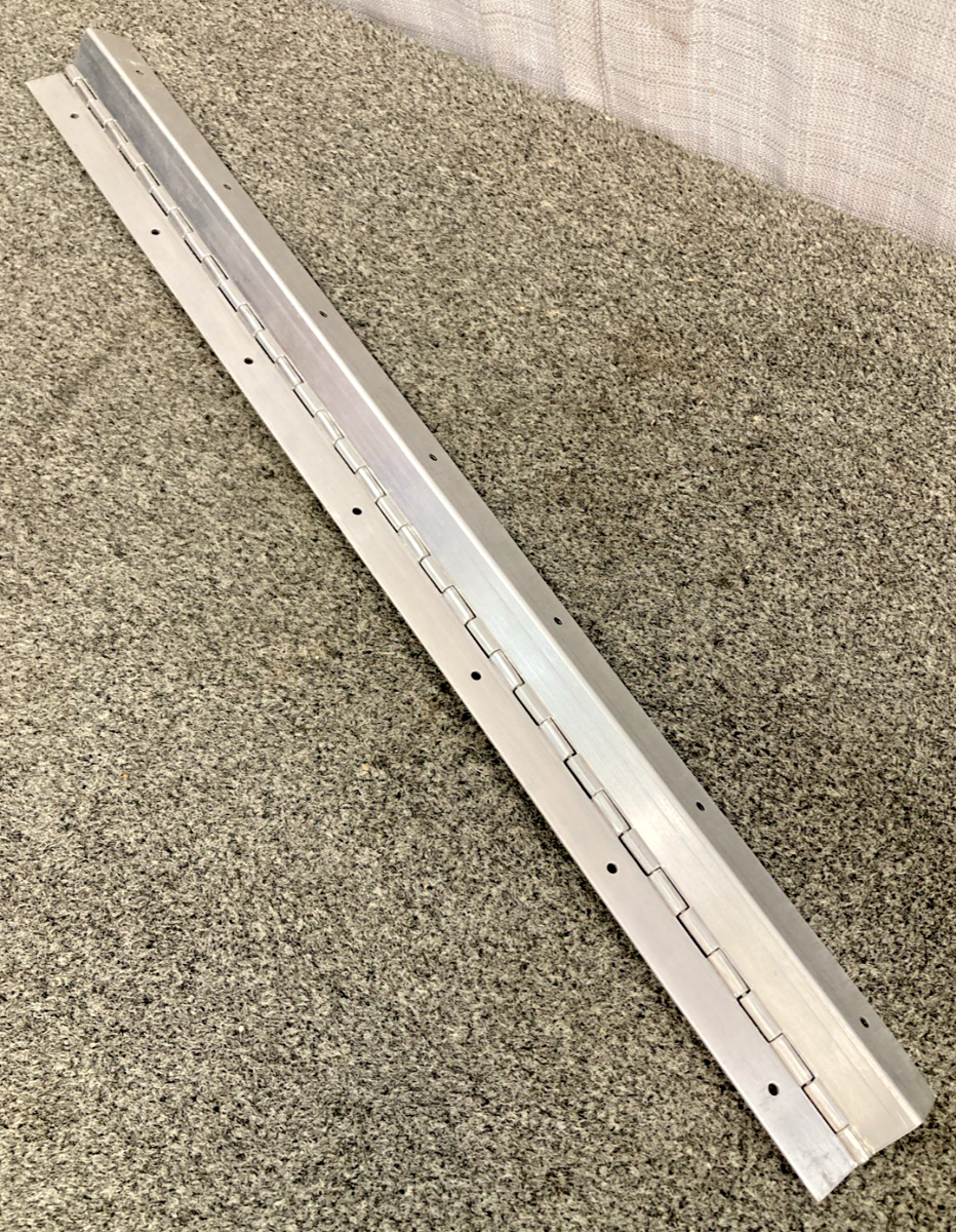 NEW ALUMINUM OFFSET PIANO HINGE 1" X 2" X 27" 14 MOUNTING HOLES