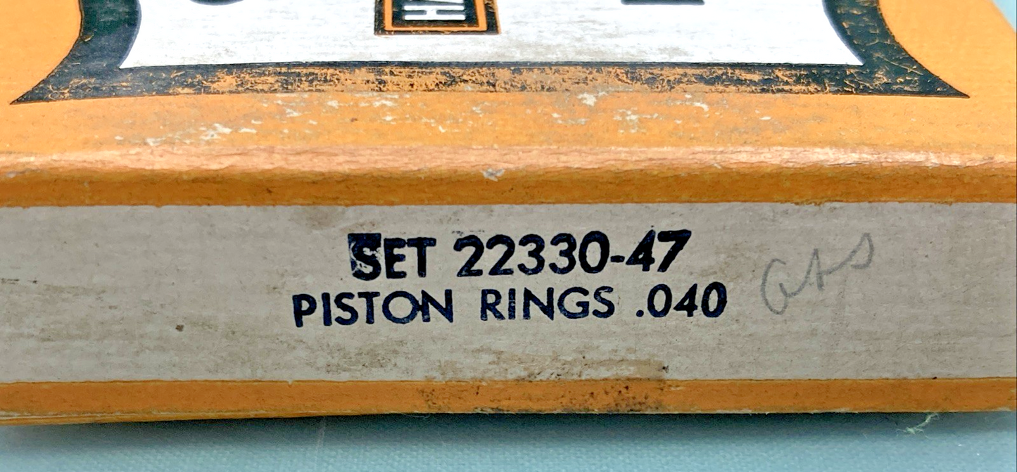 NEW GENUINE HARLEY DAVIDSON 22330-47 Piston Ring Set .040"