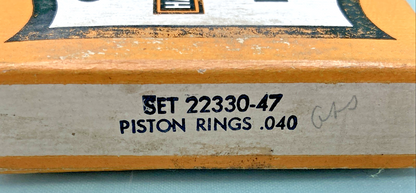 NEW GENUINE HARLEY DAVIDSON 22330-47 Piston Ring Set .040"