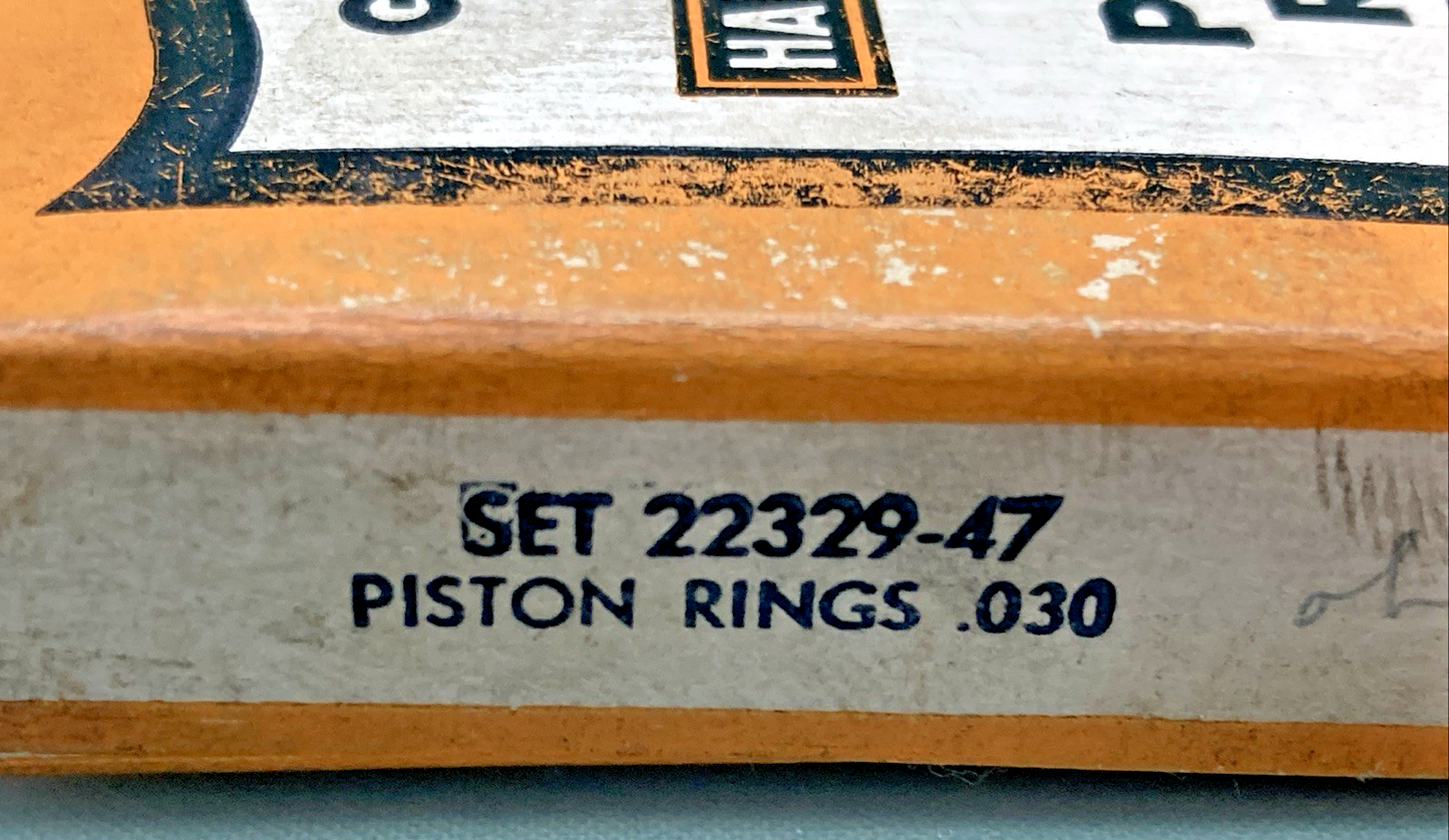 NEW GENUINE HARLEY DAVIDSON 22329-47 Piston Ring Set .030"