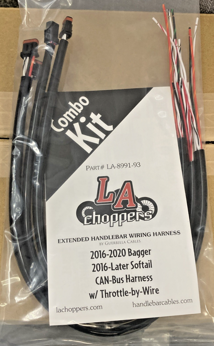 NEW GENUINE LA CHOPPERS LA-8155KT2-13B HANDLE BAR/ BRAKE CABLE KIT