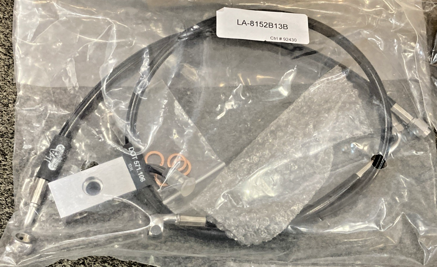 NEW GENUINE LA CHOPPERS LA-8155KT2-13B HANDLE BAR/ BRAKE CABLE KIT