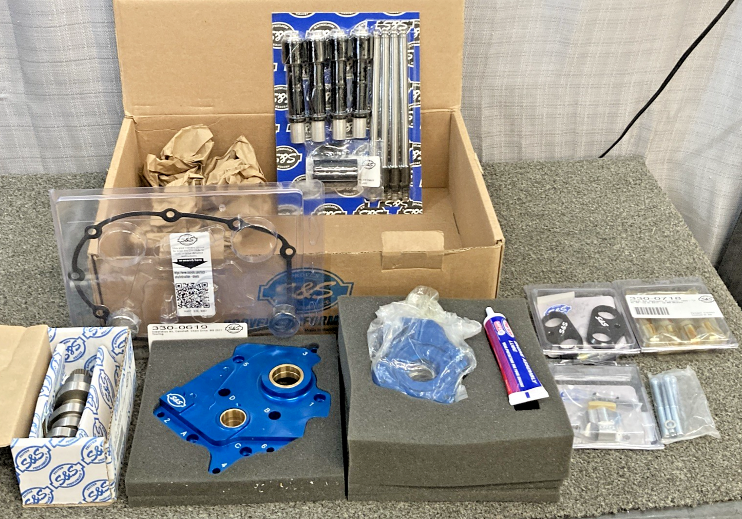 NEW GENUINE S&S CYCLE 0925-1358 M8 CAM CHEST KIT WITH 475 CAM WATER COOLED