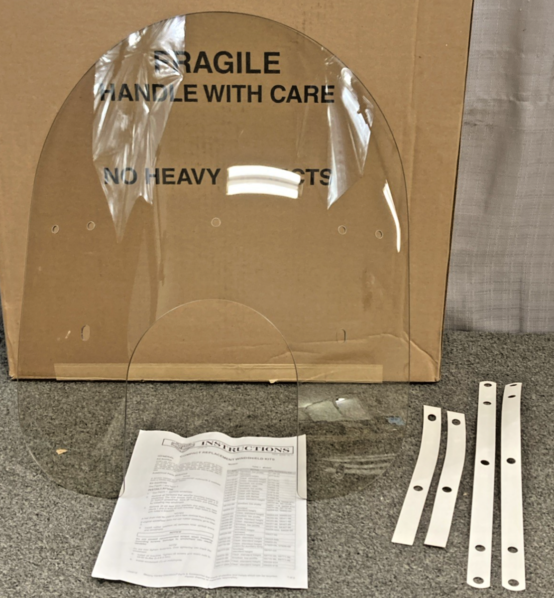 NEW GENUINE HARLEY DAVIDSON 58805-96 SERVICE WINDSHIELD KIT, COM, LOW, SMOKED