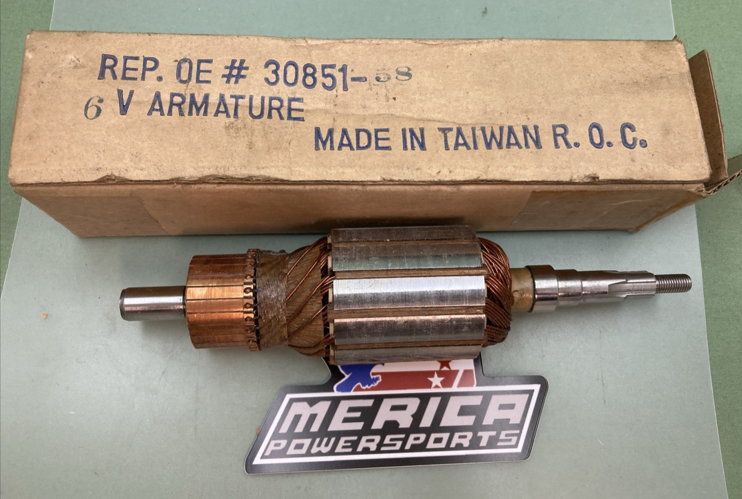 NEW REPLACES HARLEY DAVIDSON 30851-58 6V 2 Brush Generator Armature